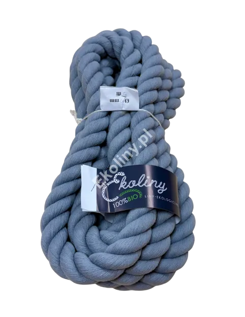 Lina bawełniana szara fi 36 mm - NA METRY