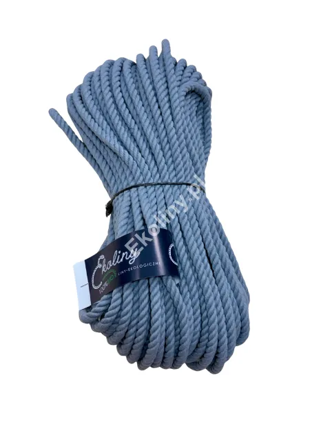 Lina bawełniana szara 6 mm - 50 metrów bieżących