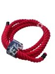 Lina bawełniana czerwona fi 30 mm - NA METRY - 2
