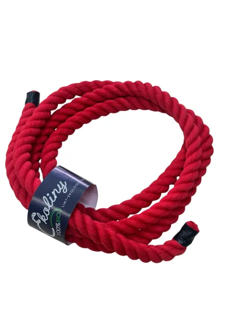 Lina bawełniana czerwona fi 20 mm - NA METRY