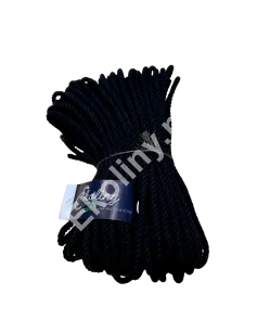 Lina bawełniana czarna 18 mm - 50 metrów bieżących